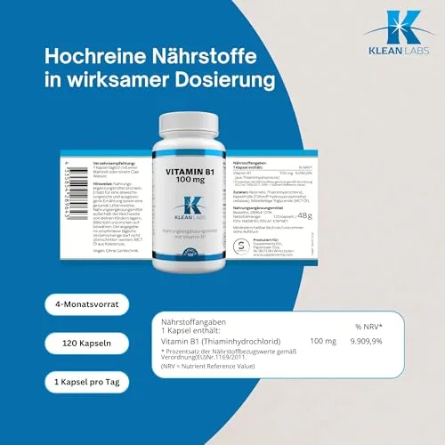 Klean Labs Vitamin B1 6
