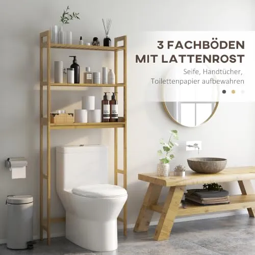 kleankin Toilettenregal 3-Stufiges 4