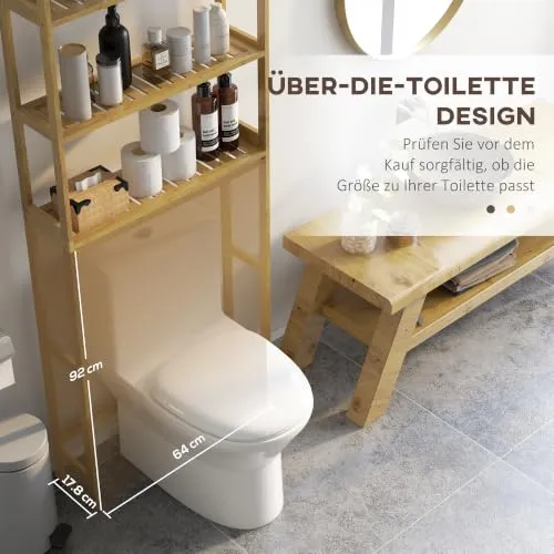 kleankin Toilettenregal 3-Stufiges 5