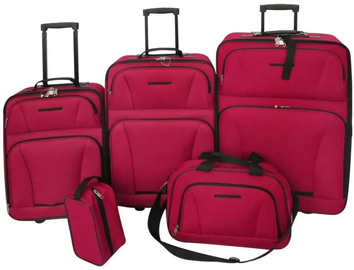 Koffer-Set 5-tlg. rot