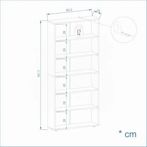 KOMTO Bookshelf Lumo 3