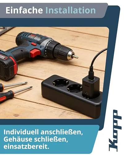 Kopp Schutzkontakt-Steckdosenleiste UC 3