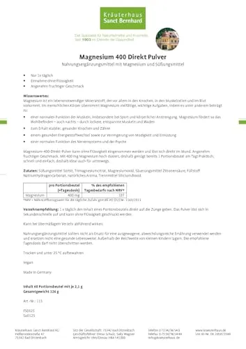 Kräuterhaus Sanct Bernhard Magnesium 400 2