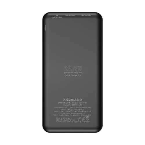 Krüger&Matz Power Bank 20000 mAh 5