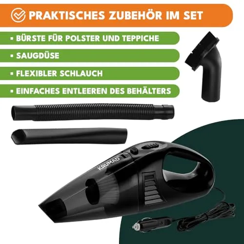 KRUMAD Auto Staubsauger Mini 2