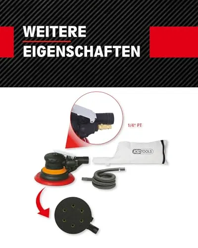 KS Tools Druckluft Exzenterschleifer 515.3061 3