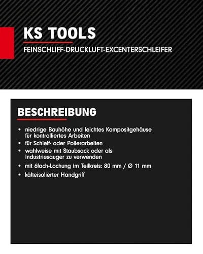 KS Tools Druckluft Exzenterschleifer 515.3061 4