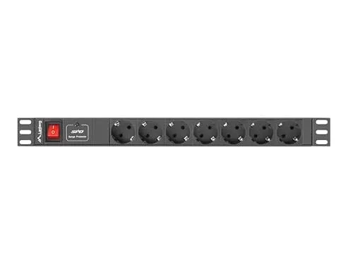 Lanberg PDU 1U 16A 7X SHUKO