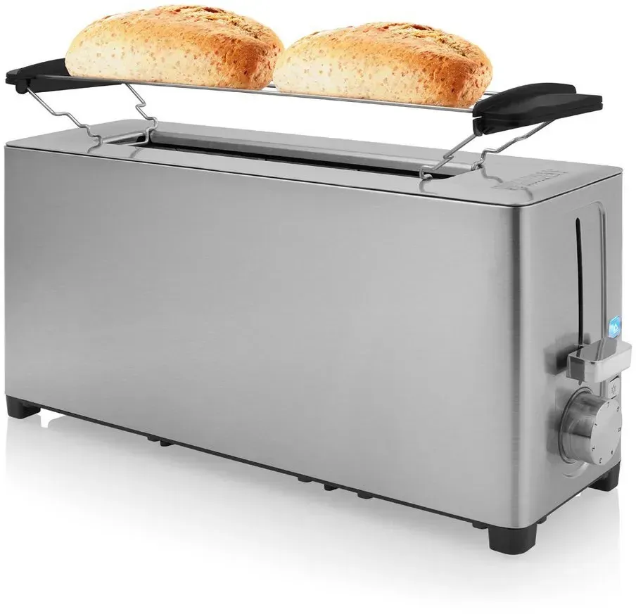 Langschlitz-Toaster Silber