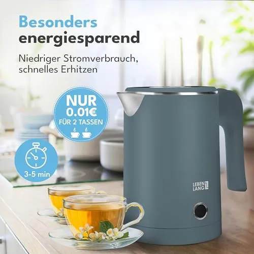 LEBENLANG Reise Wasserkocher Mini 4