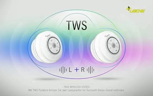 LEICKE Bluetooth Duschlautsprecher 4