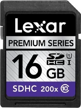 Lexar 16GB Premium 200x Klasse 10 UHS-I SDHC