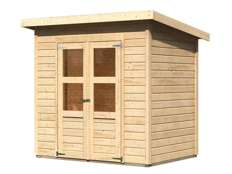 Karibu Gerätehaus Trave 1 naturbelassen