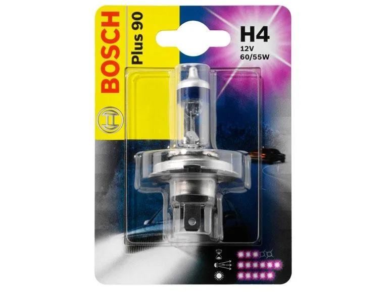 BOSCH Autolampe H4 Plus 90