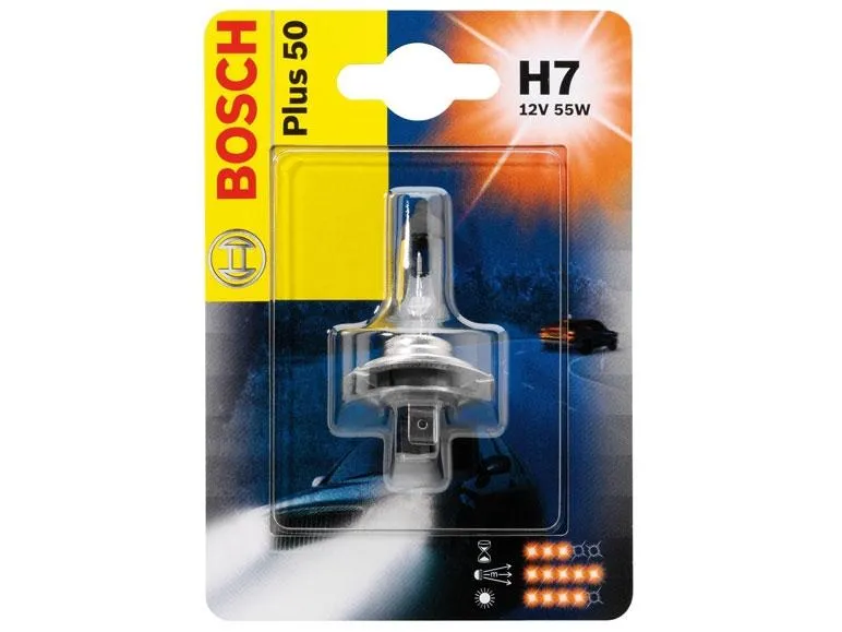 BOSCH Autolampe H7 Plus 50%