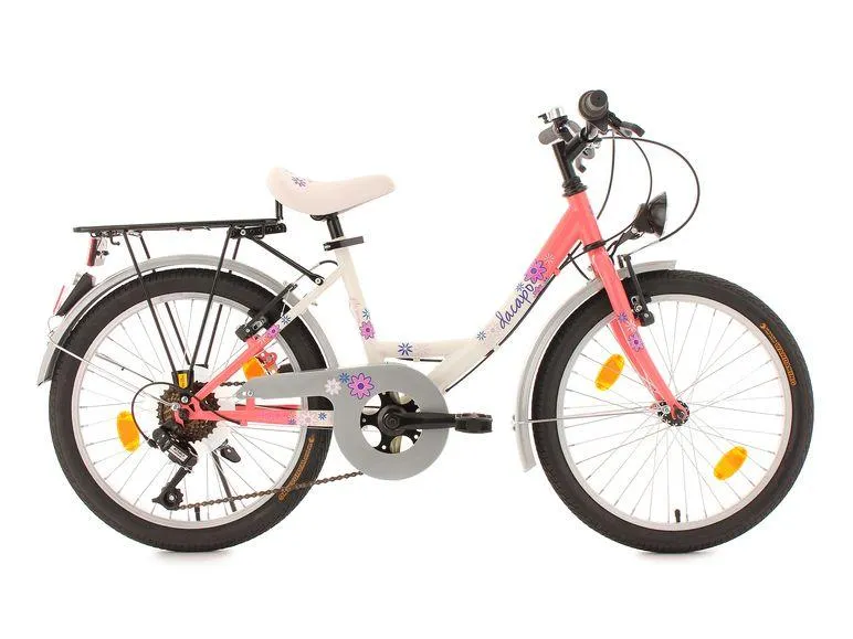 DaCapo Kinderfahrrad 6 Gänge Mädchenfahrrad Florida 20 Zoll
