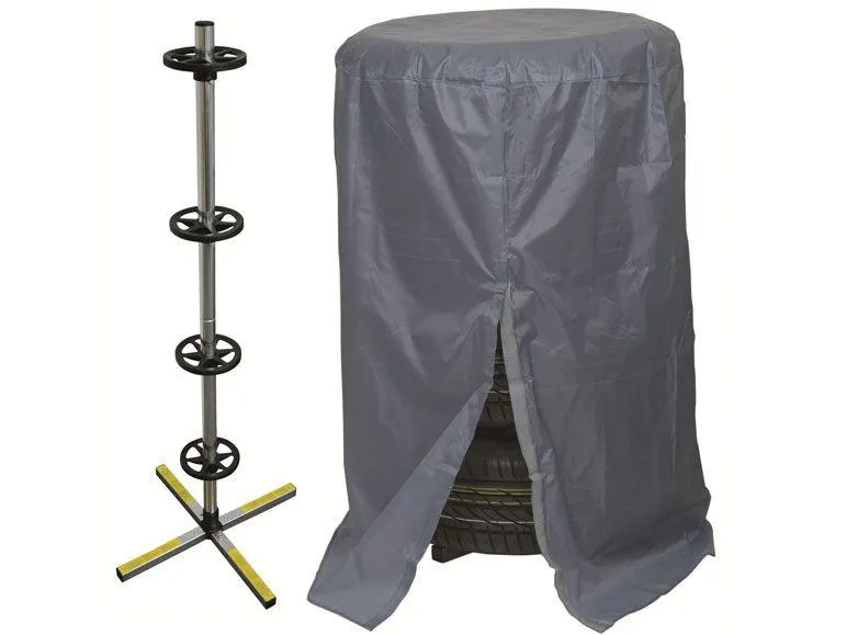 cartrend Reifenständer mit Reifenschutzhülle