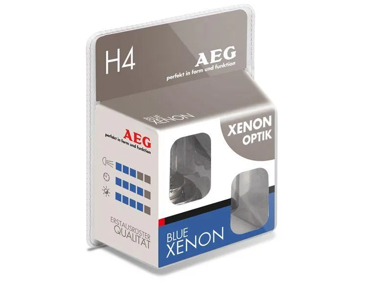 AEG Glühlampe Blue Xenon H4, 60/55 W, 2er Set