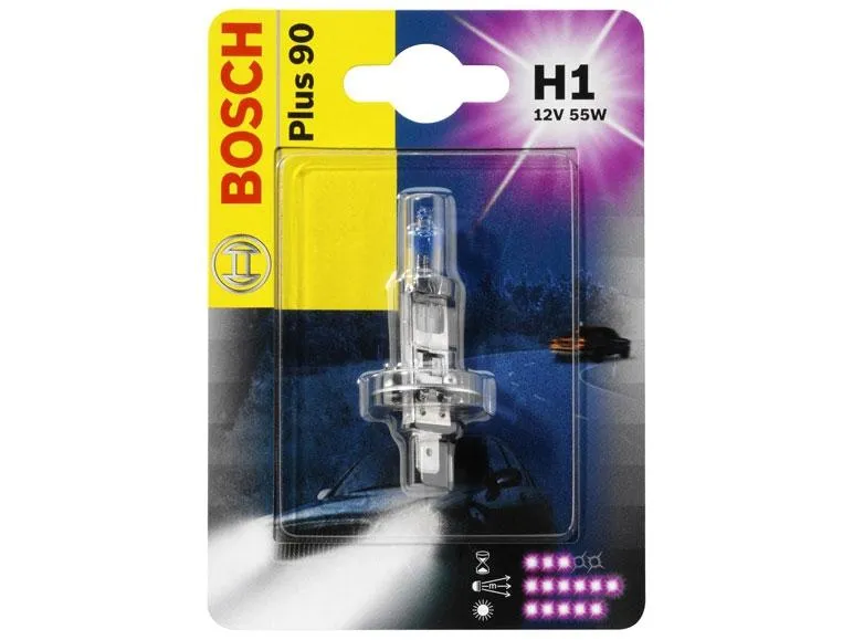 BOSCH Autolampe H1 Plus 90