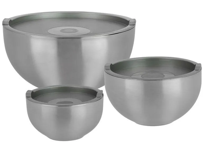 GSW Thermoschüssel-Set mit Kunststoffdeckel 6-teilig