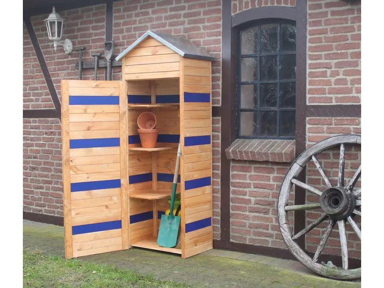 Color your own Geräteschrank CYO Korpus:honigbraun/ PVC:blau