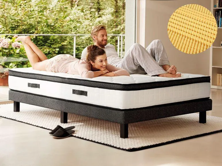 Hn8 Schlafsysteme 7-Zonen Kaltschaum-Matratze mit integriertem Kaltschaumtopper