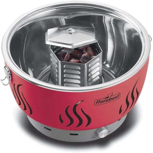 Lidl Florabest Holzkohlegrill mit Aktivbelüftung