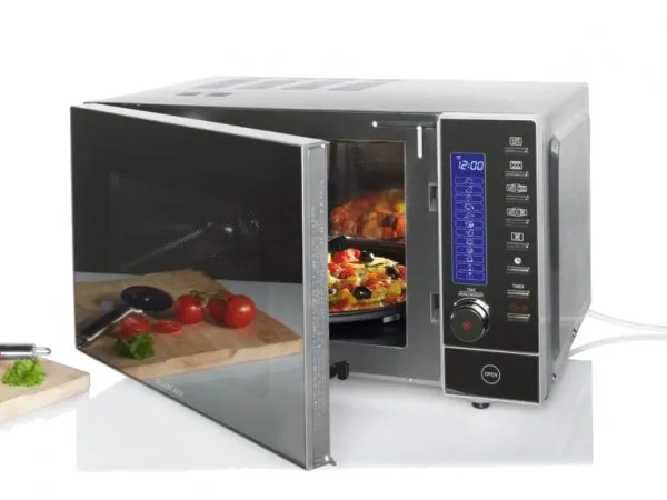 Lidl Silvercrest Edelstahl-Mikrowelle 2