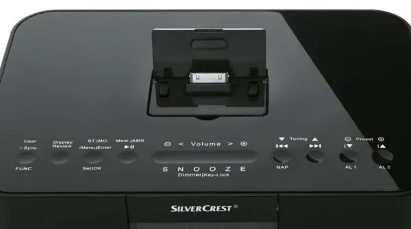 Lidl Silvercrest Radiowecker mit Dockingstation 4