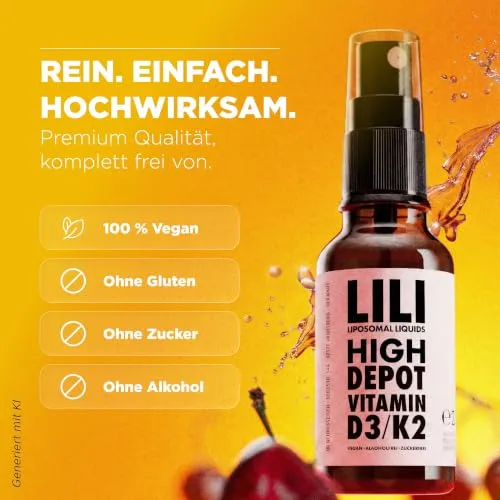 LILI Liposomal Liquids Vitamin D3 + K2 Spray 3