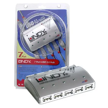 Lindy USB 2.0 Desktop Hub 7 Ports