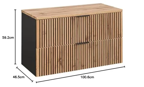 Lomadox Waschtischunterschrank UC 3
