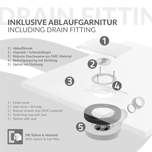 LuxeBath Duschwanne 6