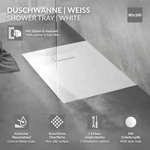 LuxeBath Duschwanne UC 2