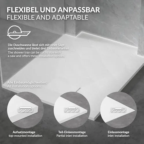 LuxeBath Duschwanne UC 4