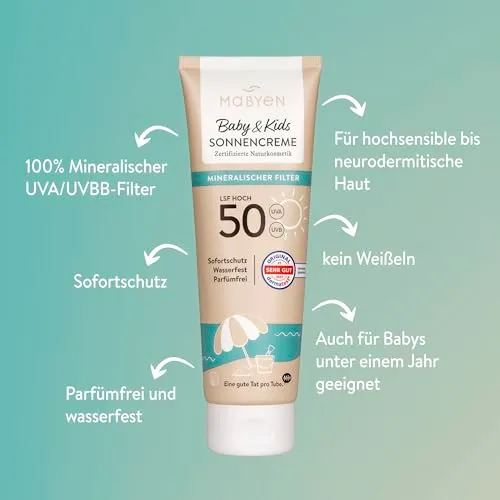 Mabyen Sonnencreme Baby & Kids LSF 50 4