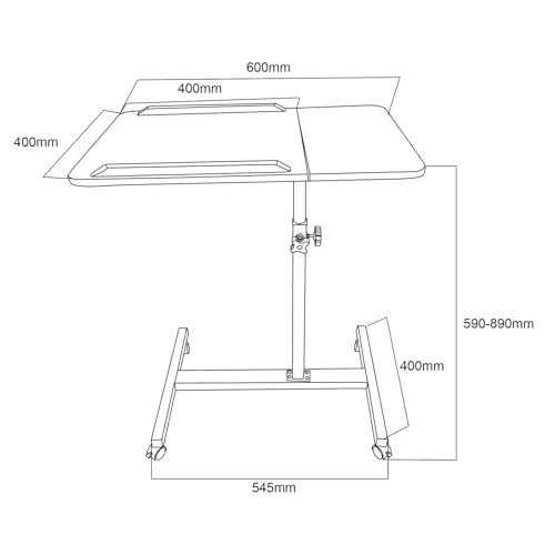 Maclean Mobiler Laptop-Tisch 4