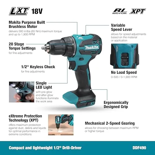 Makita DDF490Z 2
