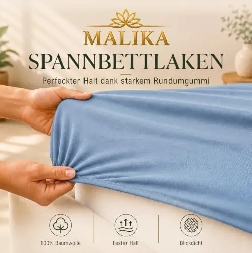 MALIKA Spannbettlaken 180-200x200 cm 3