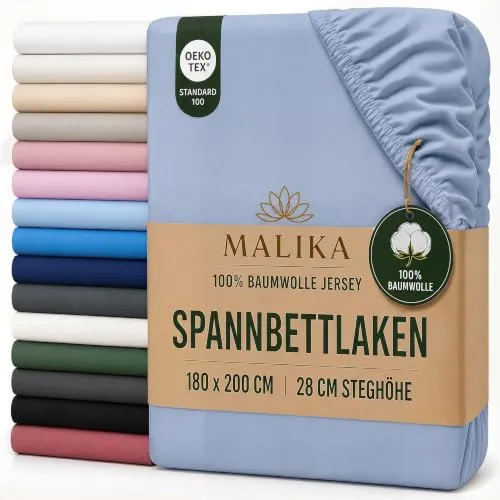 MALIKA Spannbettlaken 180-200x200 cm