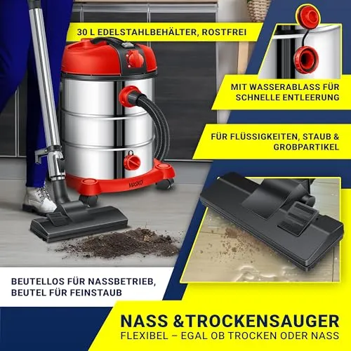 MASKO Industriestaubsauger 3