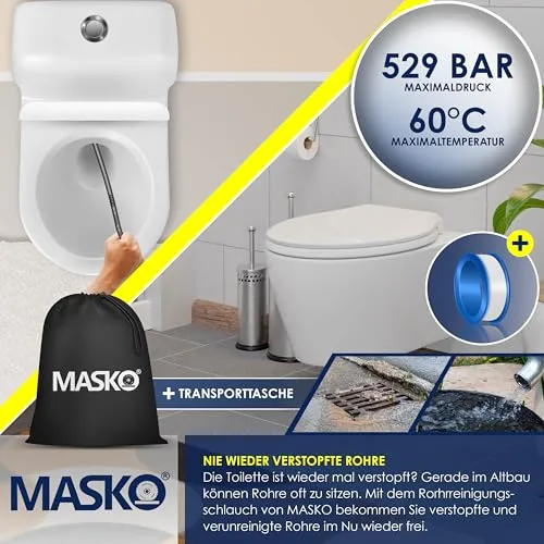 MASKO Rohrreinigungsschlauch Set 6