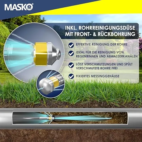 MASKO Rohrreinigungsschlauch Set 7