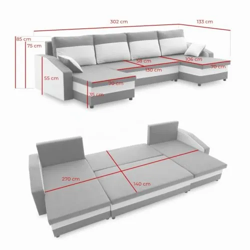 Mebligo ECKSOFA U Sparta UC 2