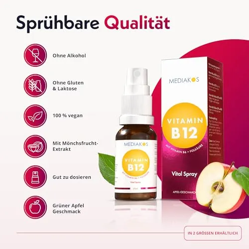 Mediakos Vitamin B12 + B6 Spray 2