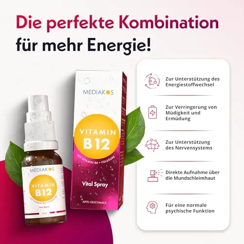 Mediakos Vitamin B12 + B6 Spray 3