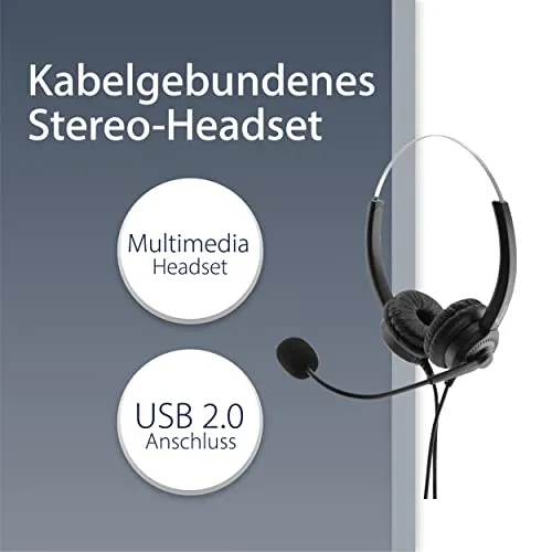 MediaRange Stereo-Headset UC 2