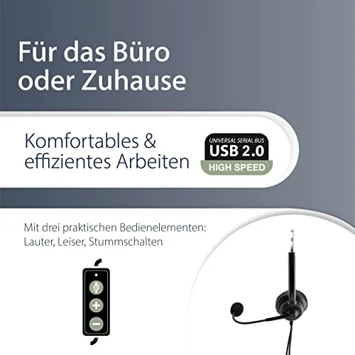 MediaRange Stereo-Headset UC 3
