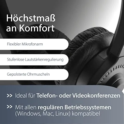 MediaRange Stereo-Headset UC 4