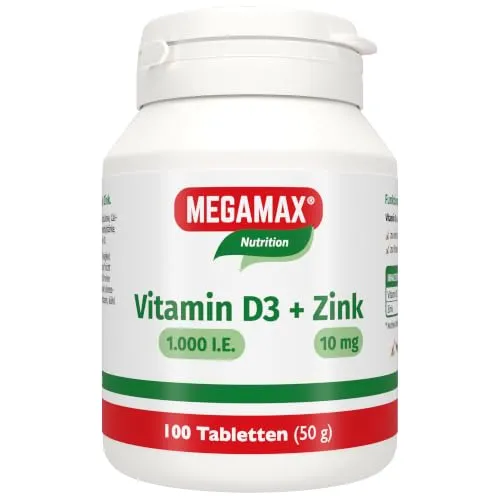 MEGAMAX Vitamin D3 1000 I.E. Plus